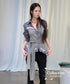 Layered Wrap Waist Blouse
